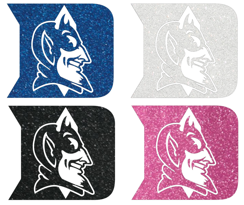 Duke Blue Devils Metallic Sparkle Alternate Logo Premium DieCut Vinyl Decal PICK COLOR & SIZE