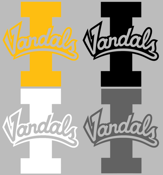 Idaho Vandals Team Logo Premium DieCut Vinyl Decal PICK COLOR & SIZE