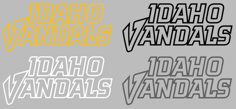 Idaho Vandals Team Name Logo Premium DieCut Vinyl Decal PICK COLOR & SIZE