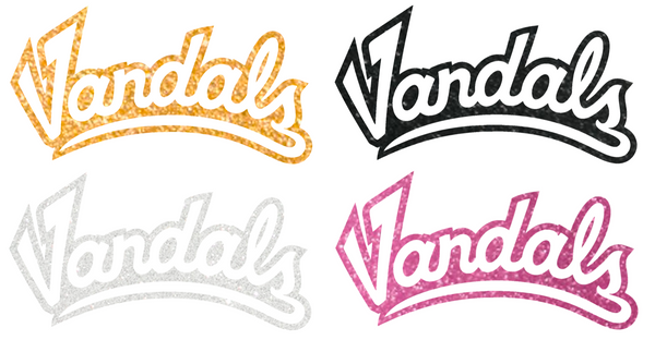 Idaho Vandals Metallic Sparkle Alternate Logo Premium DieCut Vinyl Decal PICK COLOR & SIZE