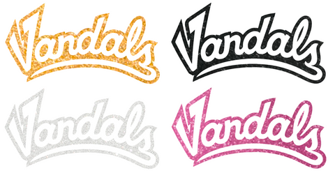 Idaho Vandals Metallic Sparkle Alternate Logo Premium DieCut Vinyl Decal PICK COLOR & SIZE