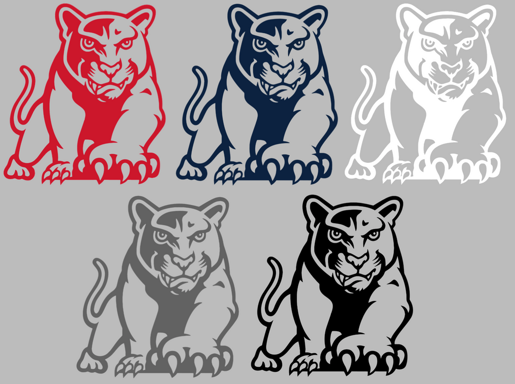 Houston Cougars Retro Throwback Logo Premium DieCut Vinyl Decal PICK COLOR & SIZE