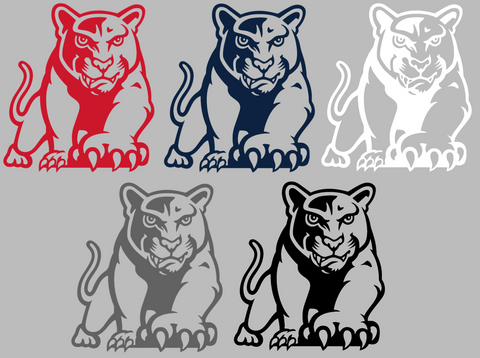Houston Cougars Retro Throwback Logo Premium DieCut Vinyl Decal PICK COLOR & SIZE