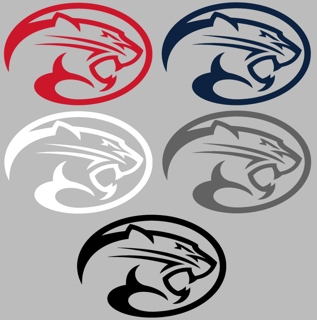 Houston Cougars Retro Throwback Logo Premium DieCut Vinyl Decal PICK COLOR & SIZE