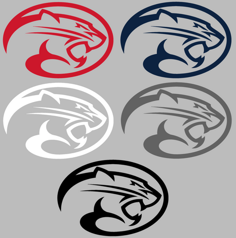 Houston Cougars Retro Throwback Logo Premium DieCut Vinyl Decal PICK COLOR & SIZE