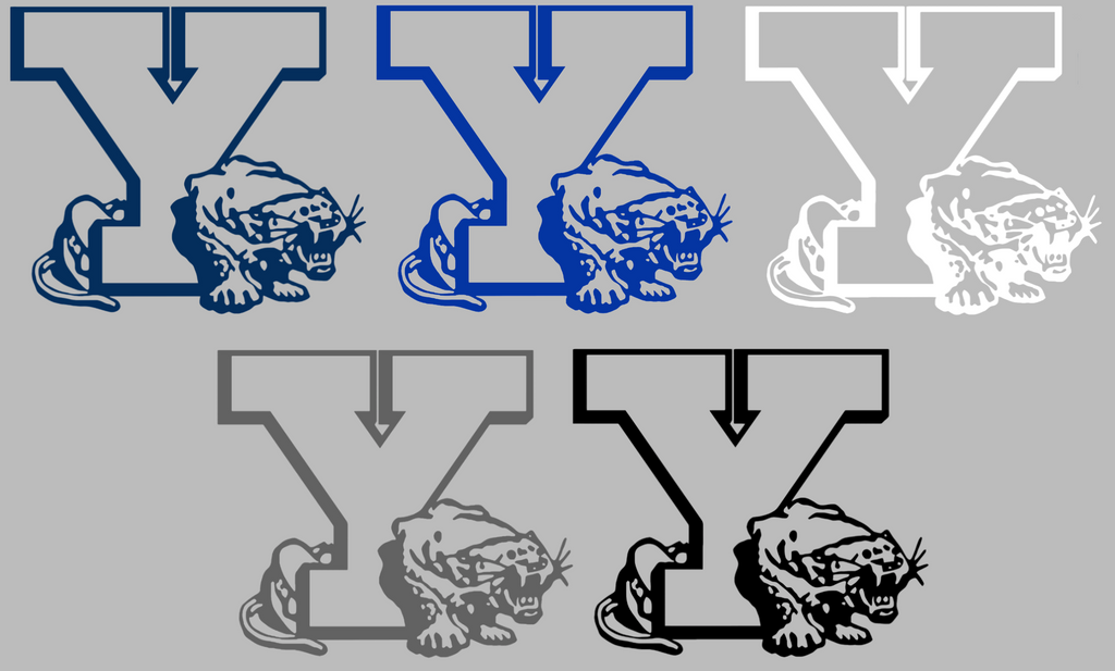 BYU Brigham Young Cougars Retro Throwback Logo Premium DieCut Vinyl Decal PICK COLOR & SIZE