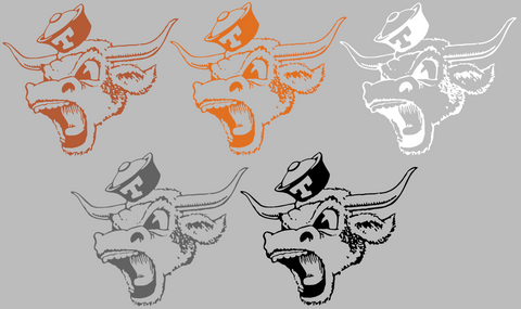 Texas Longhorns Retro Throwback Logo Premium DieCut Vinyl Decal PICK COLOR & SIZE