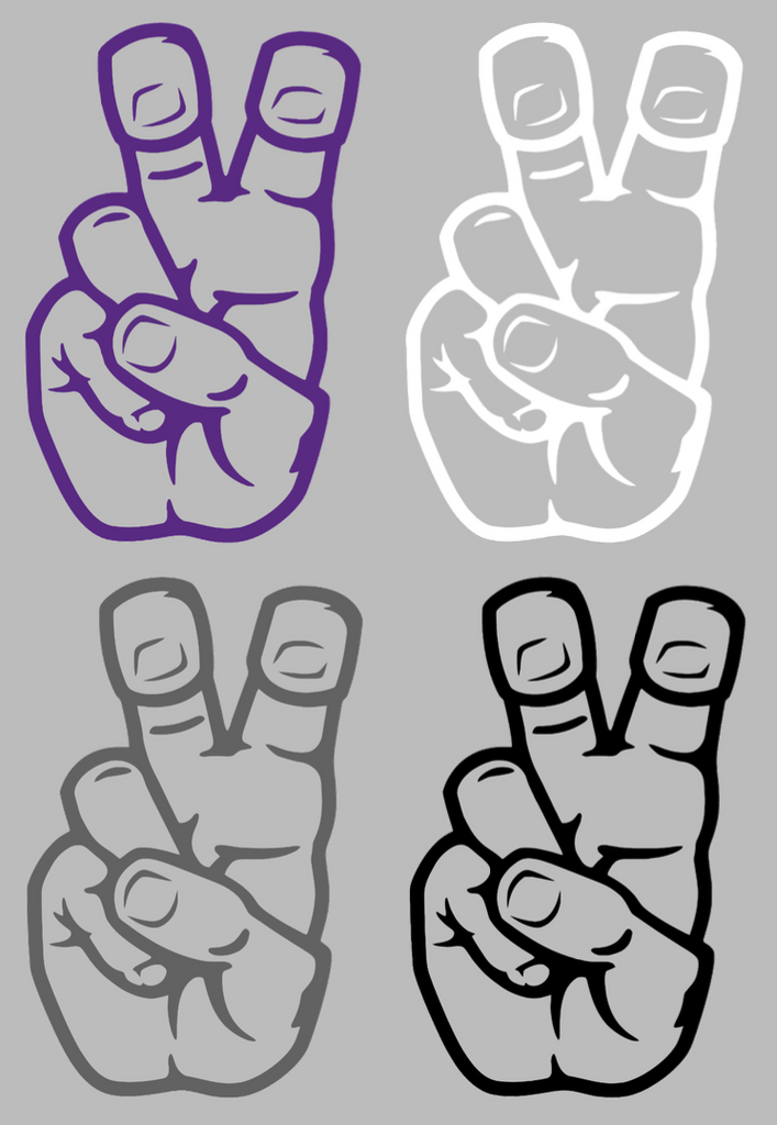 TCU Horned Frogs Hand Sign Logo Premium DieCut Vinyl Decal PICK COLOR & SIZE