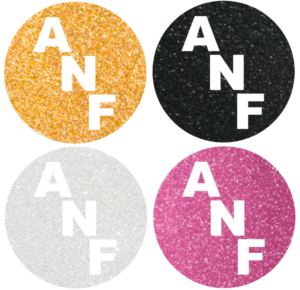 Iowa Hawkeyes Metallic Sparkle ANF Circle Logo Premium DieCut Vinyl Decal PICK COLOR & SIZE
