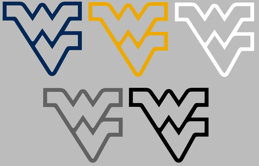 West Virginia Mountaineers Retro Throwback Logo Premium DieCut Vinyl Decal PICK COLOR & SIZE