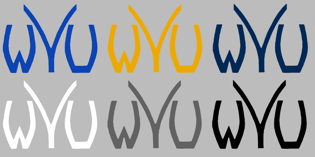 West Virginia Mountaineers Retro Throwback Logo Premium DieCut Vinyl Decal PICK COLOR & SIZE