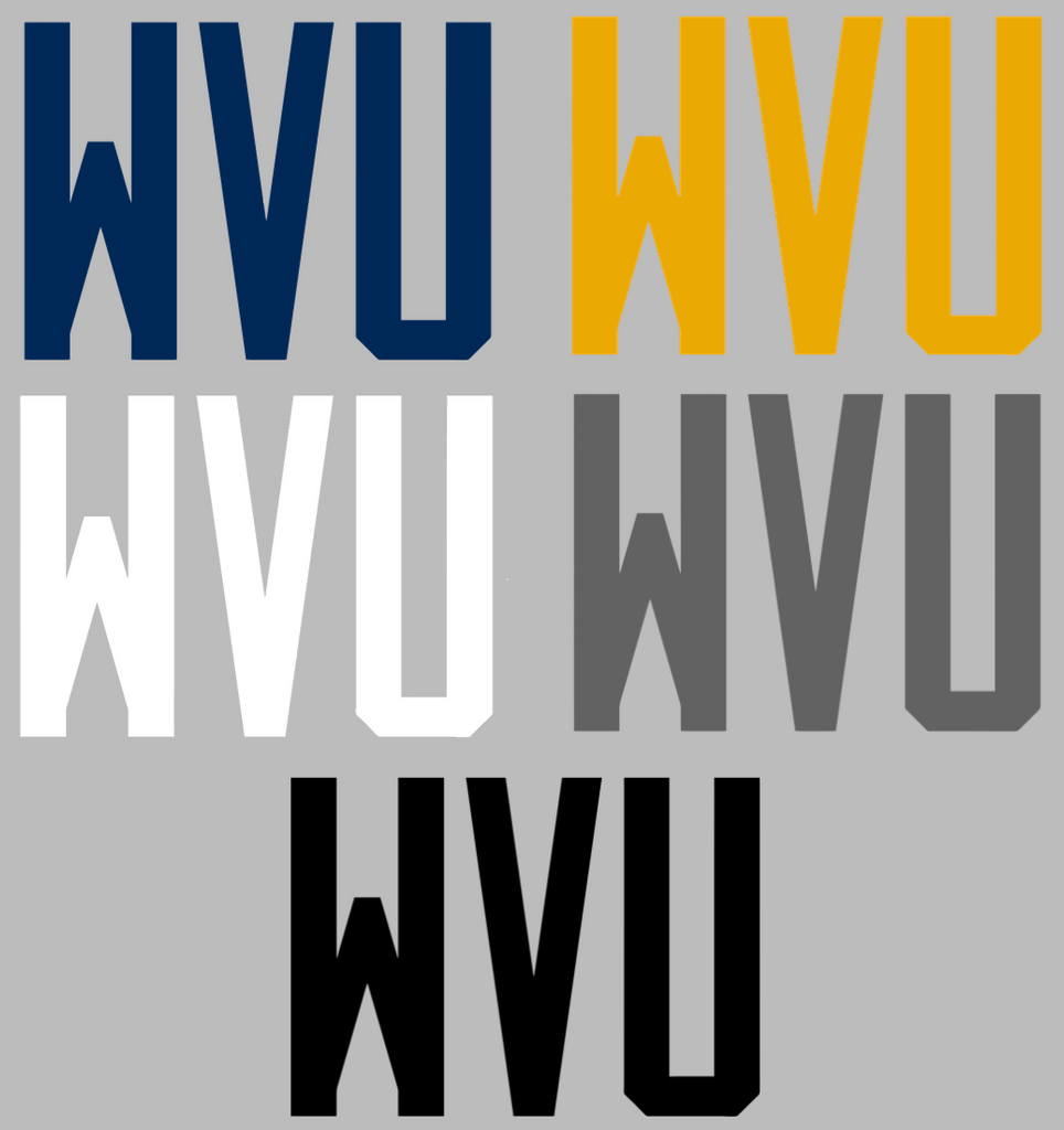 West Virginia Mountaineers WVU Logo Premium DieCut Vinyl Decal PICK COLOR & SIZE
