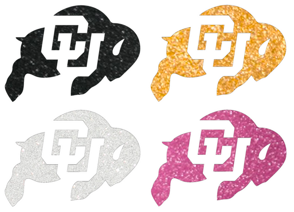 Colorado Buffaloes Metallic Sparkle Alternate Logo Premium DieCut Vinyl Decal PICK COLOR & SIZE