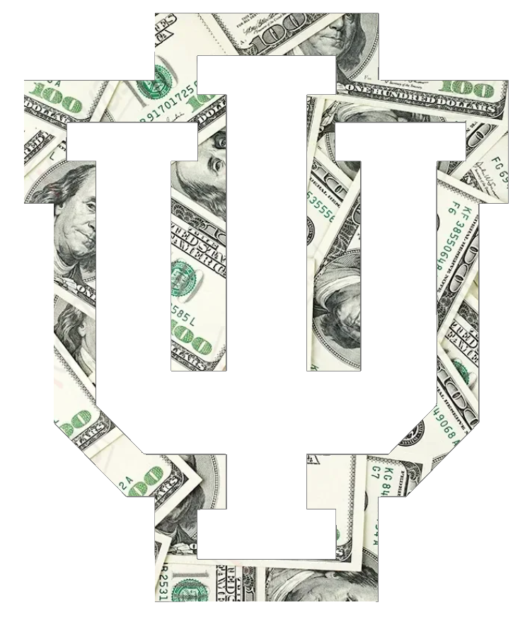 Indiana Hoosiers Alternate Logo Money Print Premium DieCut Vinyl Decal PICK SIZE