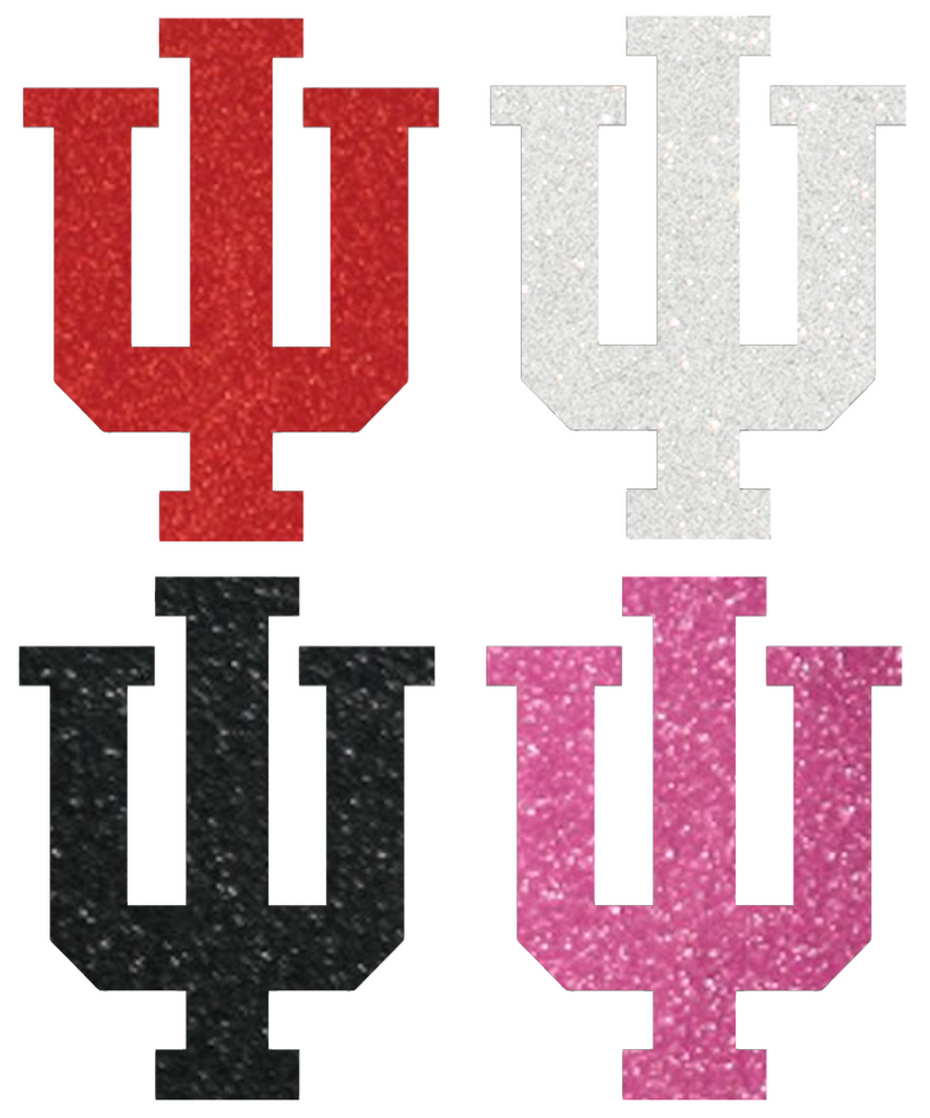 Indiana Hoosiers Metallic Sparkle Team Logo Premium DieCut Vinyl Decal PICK COLOR & SIZE