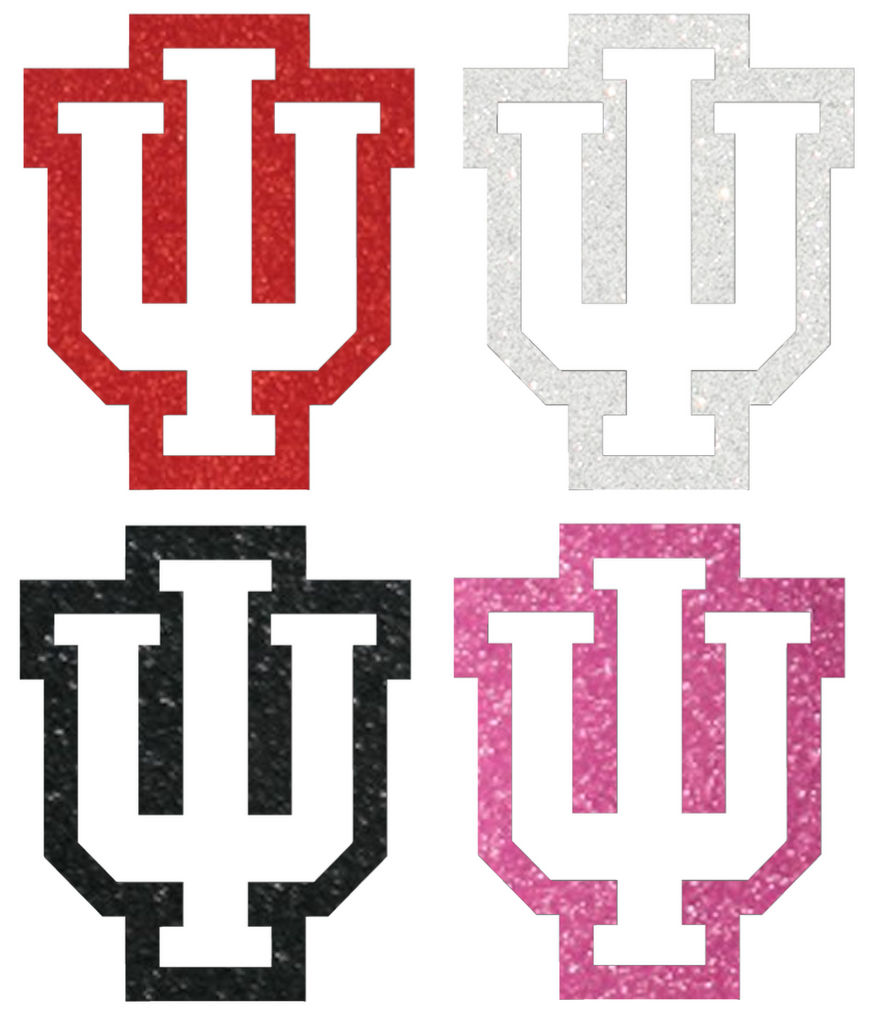 Indiana Hoosiers Metallic Sparkle Alternate Logo Premium DieCut Vinyl Decal PICK COLOR & SIZE