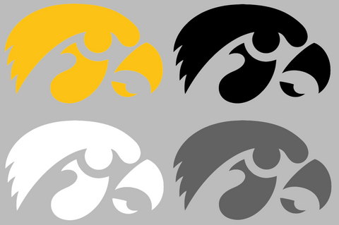 Iowa Hawkeyes Team Logo Premium DieCut Vinyl Decal PICK COLOR & SIZE