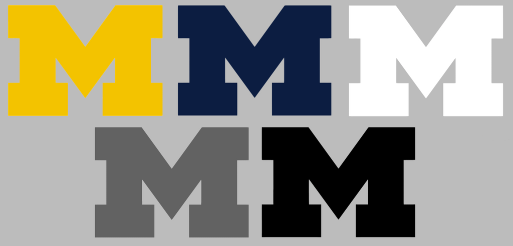 Michigan Wolverines Team Logo Premium DieCut Vinyl Decal PICK COLOR & SIZE