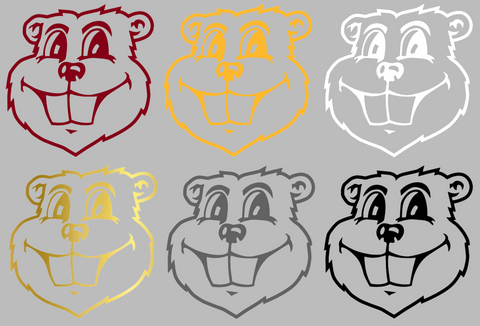 Minnesota Gophers Goldy Mascot Head Premium DieCut Vinyl Decal PICK COLOR & SIZE
