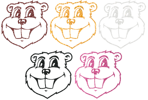 Minnesota Golden Gophers Metallic Sparkle Mascot Logo Premium DieCut Vinyl Decal PICK COLOR & SIZE