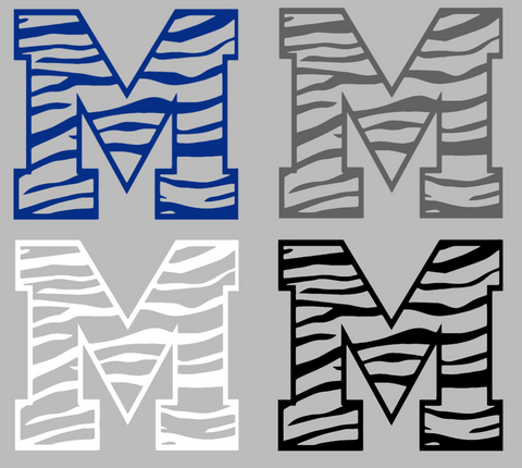 Memphis Tigers M Logo Premium DieCut Vinyl Decal PICK COLOR & SIZE