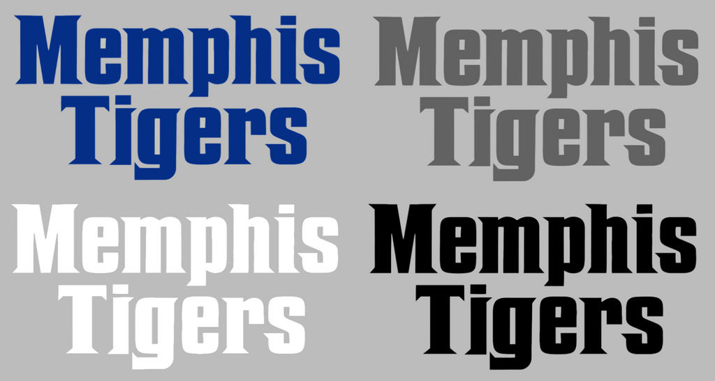 Memphis Tigers Team Name Logo Premium DieCut Vinyl Decal PICK COLOR & SIZE
