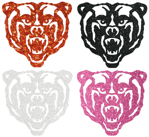 Mercer Bears Metallic Sparkle Mascot Logo Premium DieCut Vinyl Decal PICK COLOR & SIZE