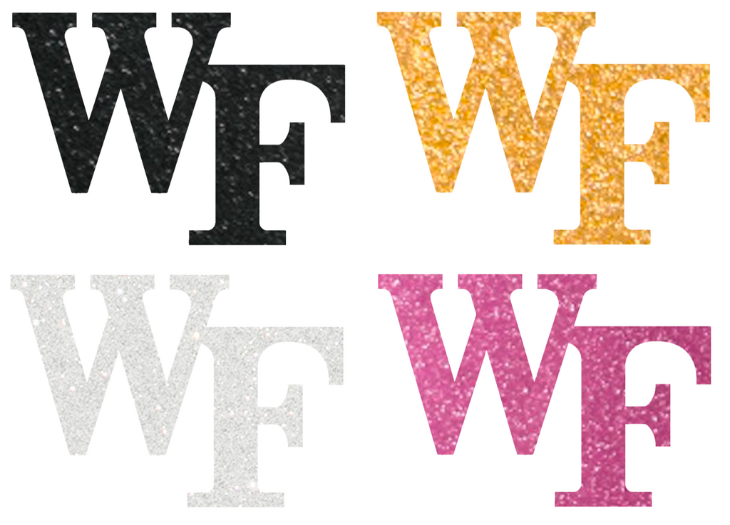 Wake Forest Demon Deacons Metallic Sparkle Team Logo Premium DieCut Vinyl Decal PICK COLOR & SIZE