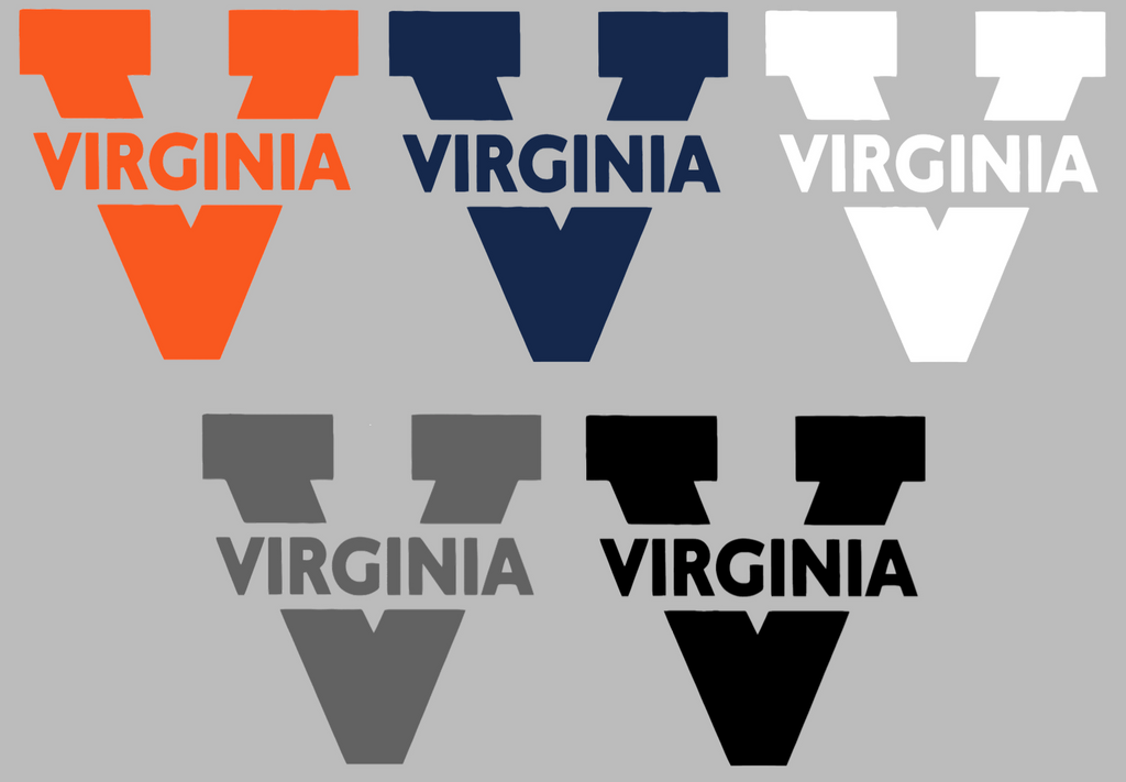 Virginia Cavaliers Retro Throwback Premium DieCut Vinyl Decal PICK COLOR & SIZE