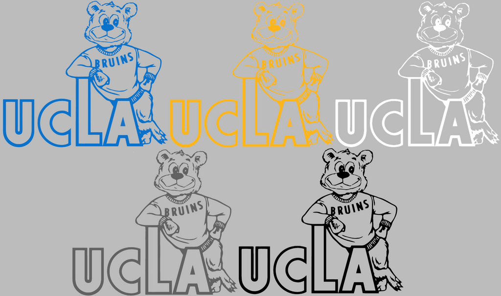 UCLA Bruins Retro Throwback Logo Premium DieCut Vinyl Decal PICK COLOR & SIZE