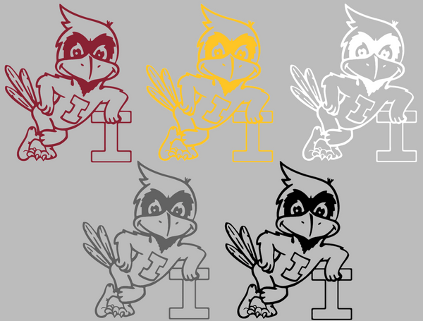 Iowa State Cyclones Retro Throwback Logo Premium DieCut Vinyl Decal PICK COLOR & SIZE