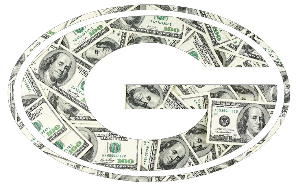 Georgia Bulldogs Team Logo Money Print Premium DieCut Vinyl Decal PICK SIZE