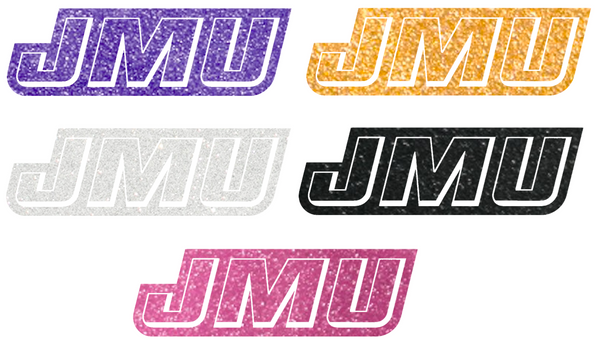 James Madison Dukes Metallic Sparkle Team Logo Premium DieCut Vinyl Decal PICK COLOR & SIZE