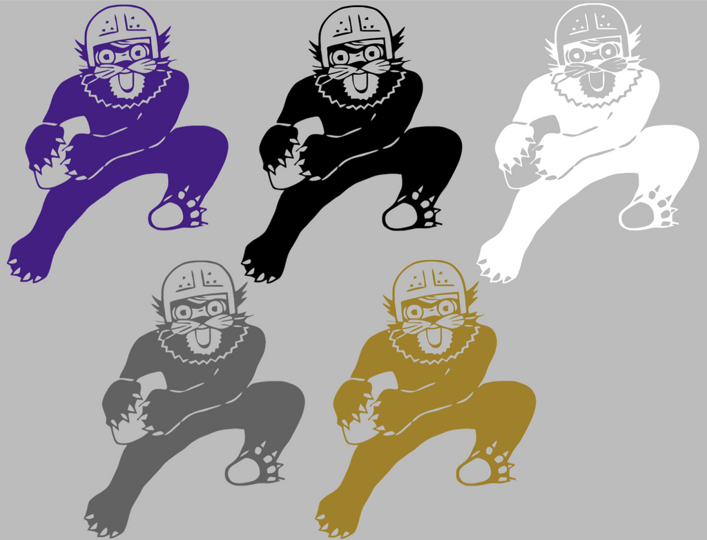 Northwestern Wildcats Retro Throwback Logo Premium DieCut Vinyl Decal PICK COLOR & SIZE
