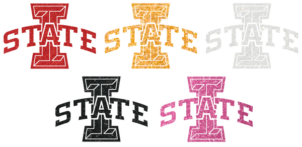 Iowa State Cyclones Metallic Sparkle Team Logo Premium DieCut Vinyl Decal PICK COLOR & SIZE