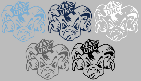 North Carolina Tar Heels Retro Throwback Logo Premium DieCut Vinyl Decal PICK COLOR & SIZE