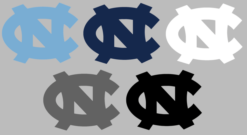 North Carolina Tar Heels Retro Throwback Logo Premium DieCut Vinyl Decal PICK COLOR & SIZE