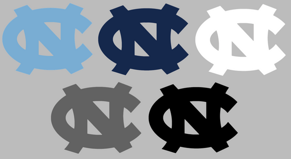 North Carolina Tar Heels Retro Throwback Logo Premium DieCut Vinyl Decal PICK COLOR & SIZE