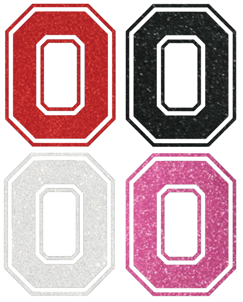 Ohio State Buckeyes Metallic Sparkle Alternate Logo Premium DieCut Vinyl Decal PICK COLOR & SIZE