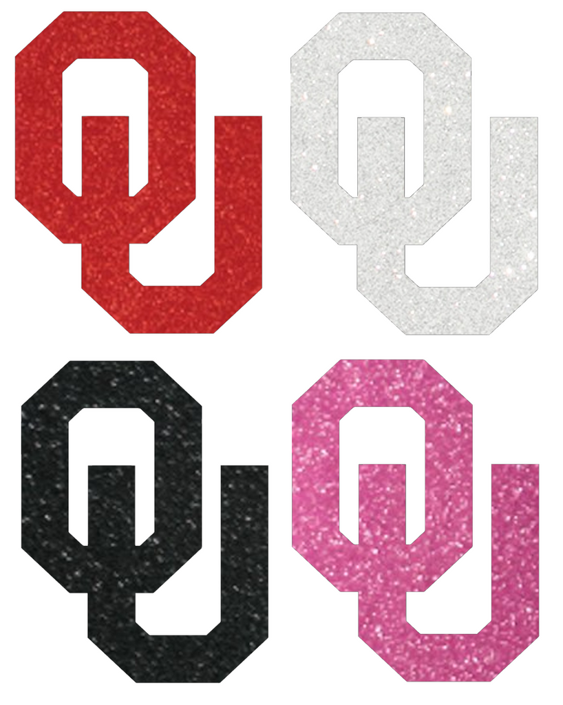 Oklahoma Sooners Metallic Sparkle Team Logo Premium DieCut Vinyl Decal PICK COLOR & SIZE