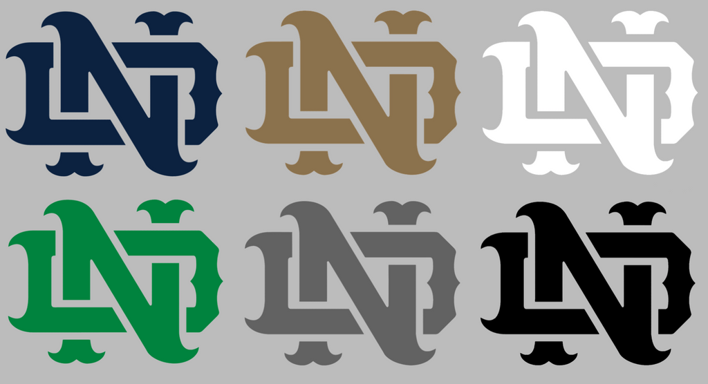 Notre Dame Fighting Irish Retro Throwback Logo Premium DieCut Vinyl Decal PICK COLOR & SIZE