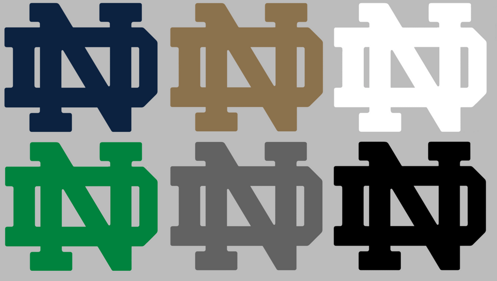 Notre Dame Fighting Irish Retro Throwback Logo Premium DieCut Vinyl Decal PICK COLOR & SIZE