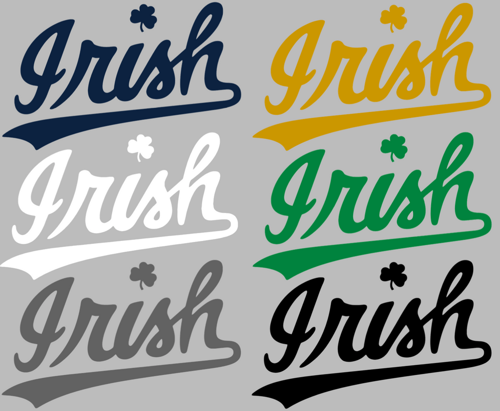 Notre Dame Fighting Irish Script Logo Premium DieCut Vinyl Decal PICK COLOR & SIZE