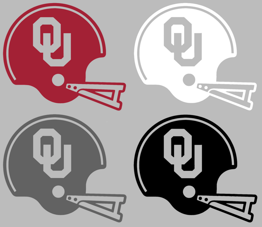 Oklahoma Sooners Football Helmet Logo Premium DieCut Vinyl Decal PICK COLOR & SIZE