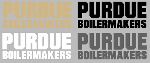 Purdue Boilermakers Team Name Logo Premium DieCut Vinyl Decal PICK COLOR & SIZE