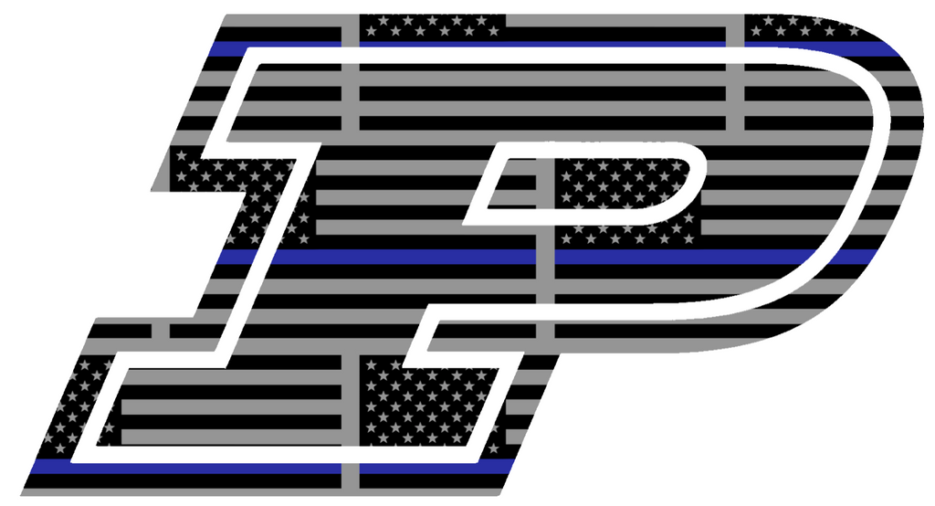 Purdue Boilermakers Team Logo Thin Blue Line American Flag Premium DieCut Vinyl Decal PICK SIZE