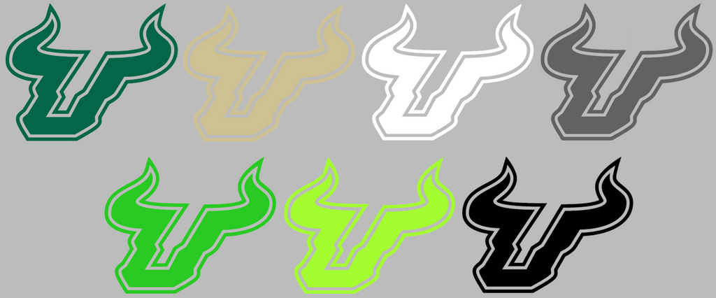 South Florida Bulls Team Logo Premium DieCut Vinyl Decal PICK COLOR & SIZE