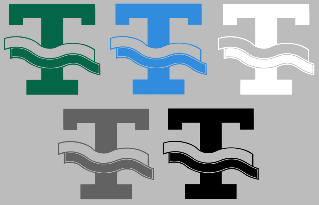 Tulane Green Wave Retro Throwback Logo Premium DieCut Vinyl Decal PICK COLOR & SIZE