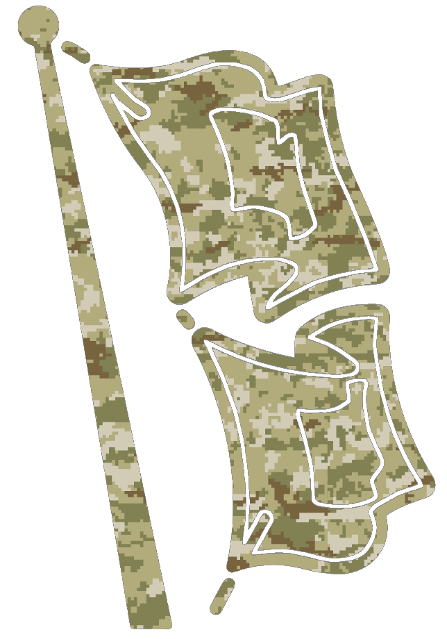 Tulsa Golden Hurricane Alternate Logo Salute to Service Camouflage Camo Vinyl Decal PICK SIZE