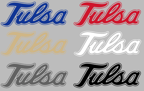 Tulsa Golden Hurricane Retro Throwback Logo Premium DieCut Vinyl Decal PICK COLOR & SIZE